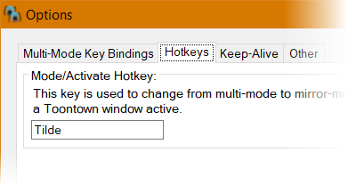 Hotkey options